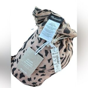 Madewell leopard scarf or sarong or blanket